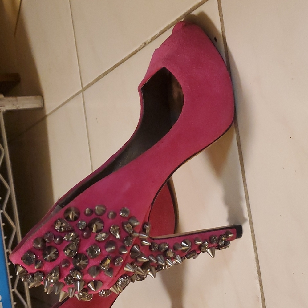 Sam Edelamn pink spike heels size 7